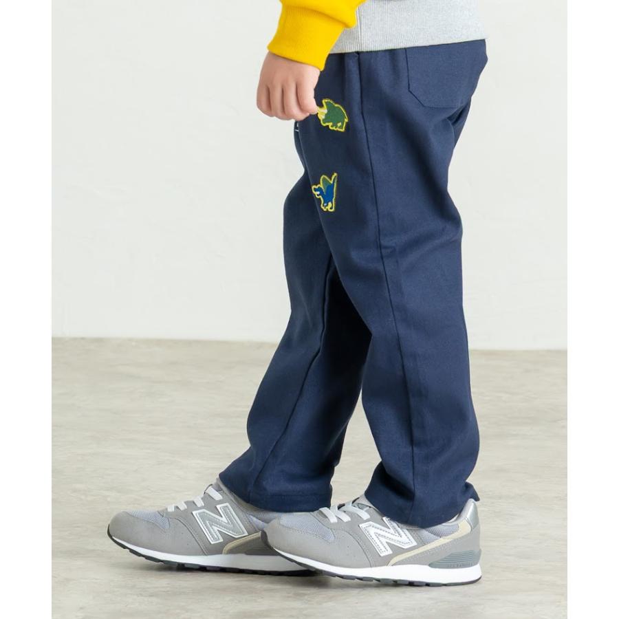 ●50％OFFセール●  ディラッシュ DILASH 恐竜刺繍パンツ ( 90 100 110 120 ) パンツ 長ズボン 男の子 女の子 キッズ ジュニア アウトレット | DILASH | 12