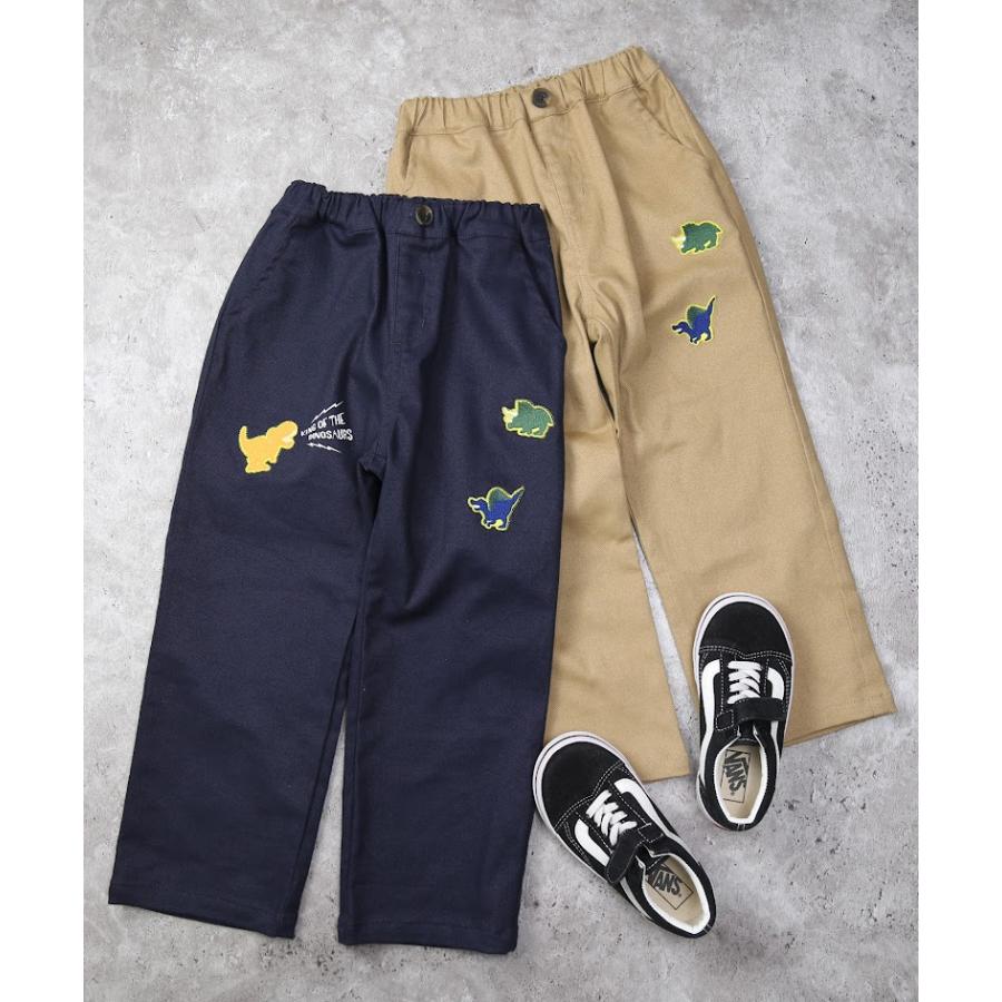 ●50％OFFセール●  ディラッシュ DILASH 恐竜刺繍パンツ ( 90 100 110 120 ) パンツ 長ズボン 男の子 女の子 キッズ ジュニア アウトレット | DILASH | 04