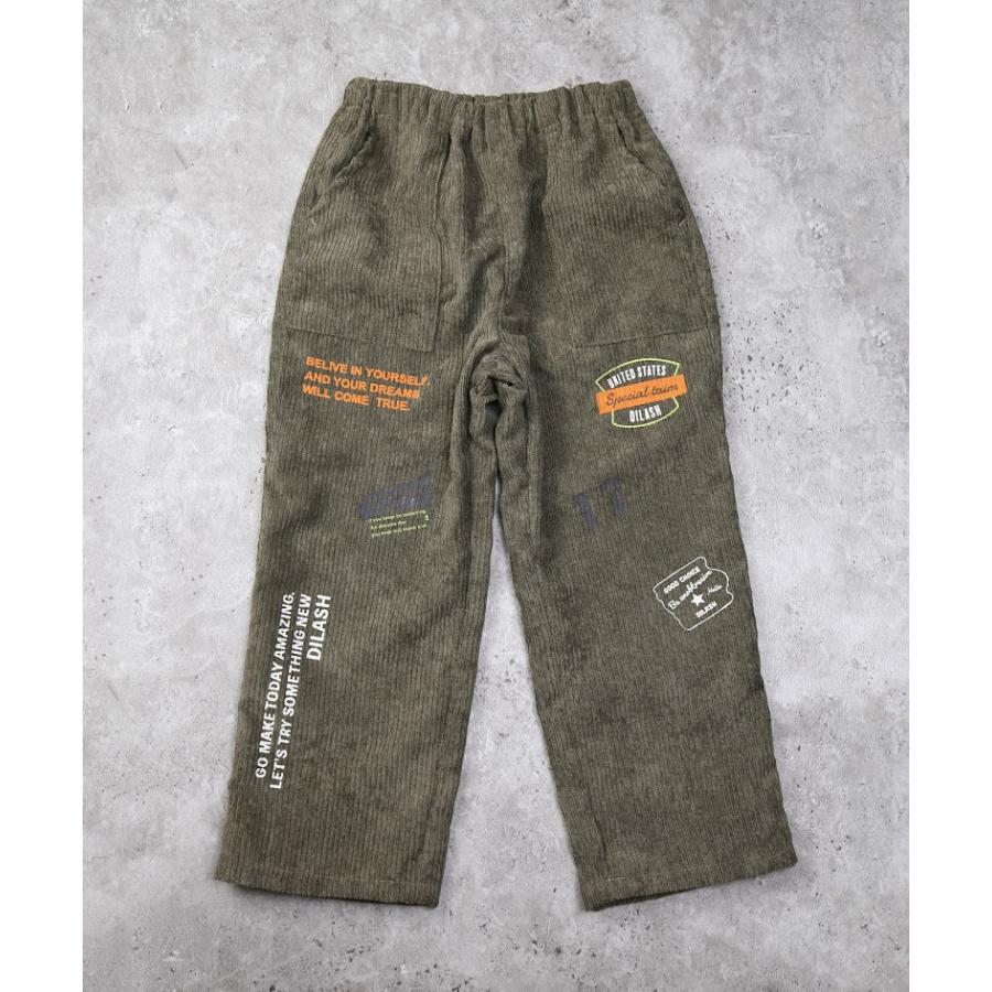 ●50％OFFセール●  ディラッシュ DILASH 太コーデュロイプリントパンツ ( 90 100 110 120 130 140 ) パンツ 長ズボン 男の子 女の子 アウトレット | DILASH | 01