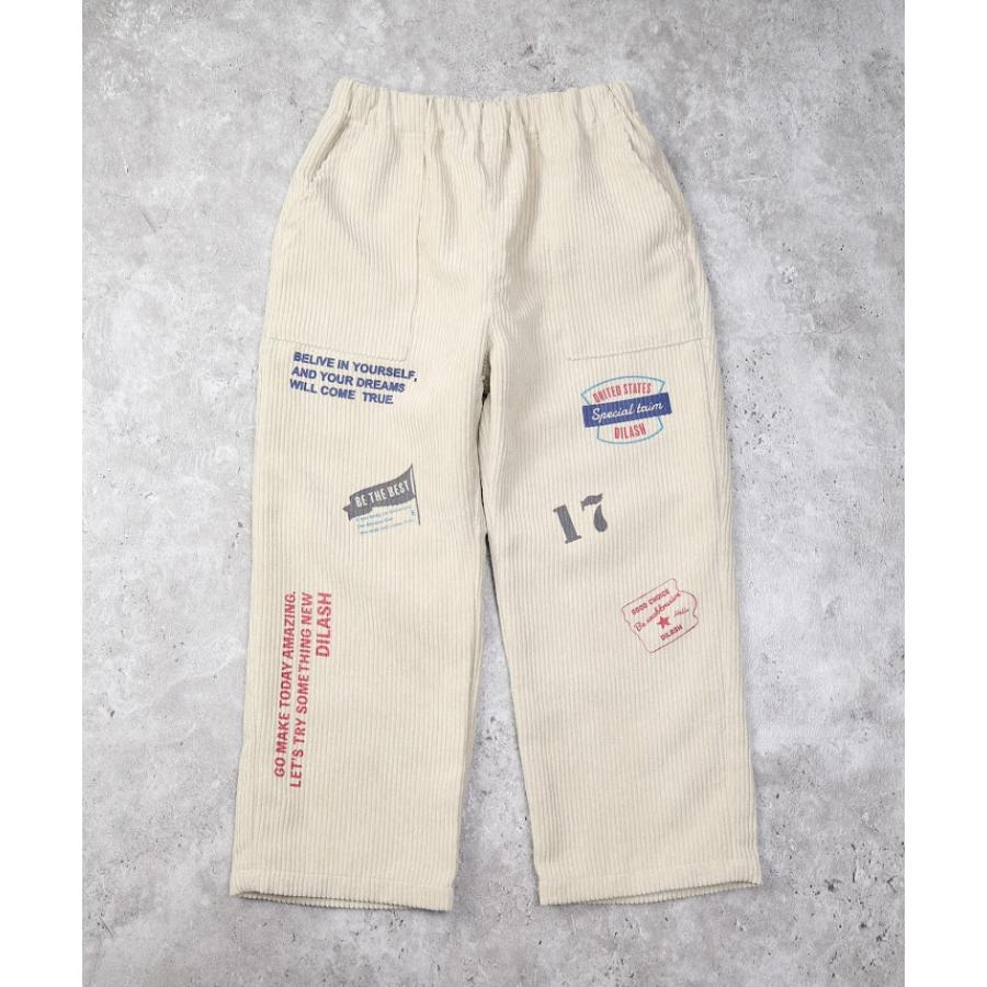 ●50％OFFセール●  ディラッシュ DILASH 太コーデュロイプリントパンツ ( 90 100 110 120 130 140 ) パンツ 長ズボン 男の子 女の子 アウトレット | DILASH | 03