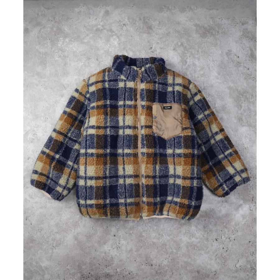 ●50％OFFセール●  ディラッシュ DILASH バイカラーポケット付きボアジャケット ( 90 100 110 120 130 140 ) 防寒 アウター 男の子 女の子 アウトレット | DILASH | 01