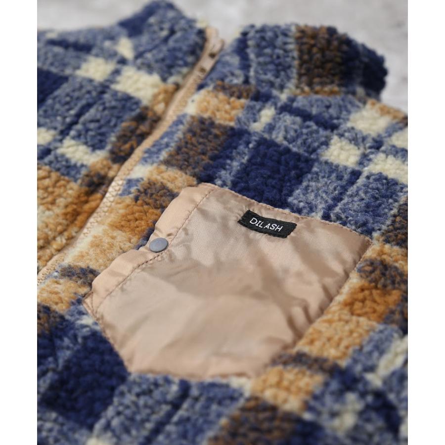 ●50％OFFセール●  ディラッシュ DILASH バイカラーポケット付きボアジャケット ( 90 100 110 120 130 140 ) 防寒 アウター 男の子 女の子 アウトレット | DILASH | 03