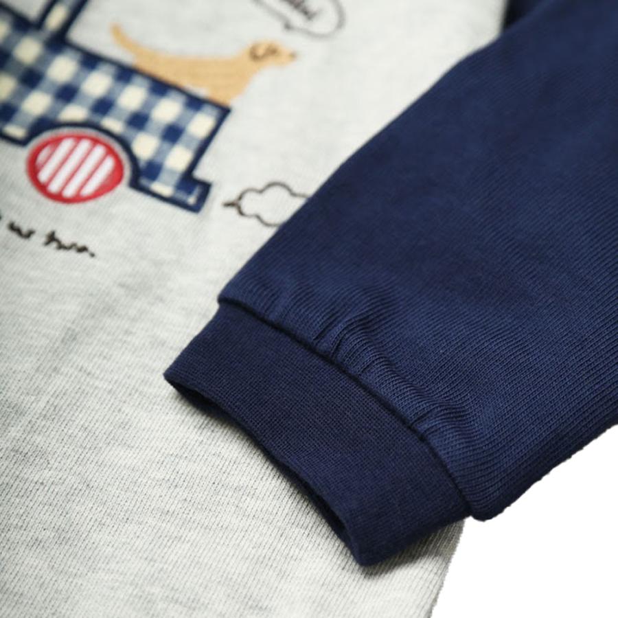 ディラッシュ DILASH チェック くるま刺繍 長袖 カバーオール (  70 80  )  ベビー 赤ちゃん プレゼント お揃い おでかけ ロンパース カジュアル 男の子 | DILASH | 05