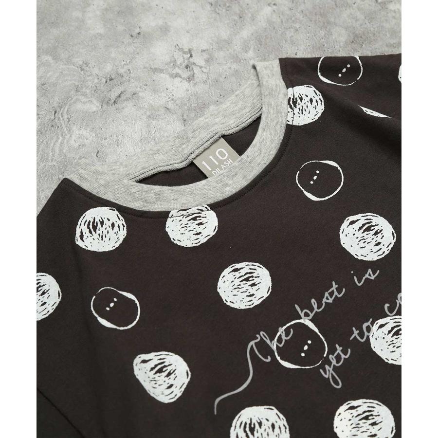 ディラッシュ DILASH 【お揃い可◎・綿100%】ほわほわシマエナガサークルTシャツ ( 90 100 110 120 130 140 ） | DILASH | 04