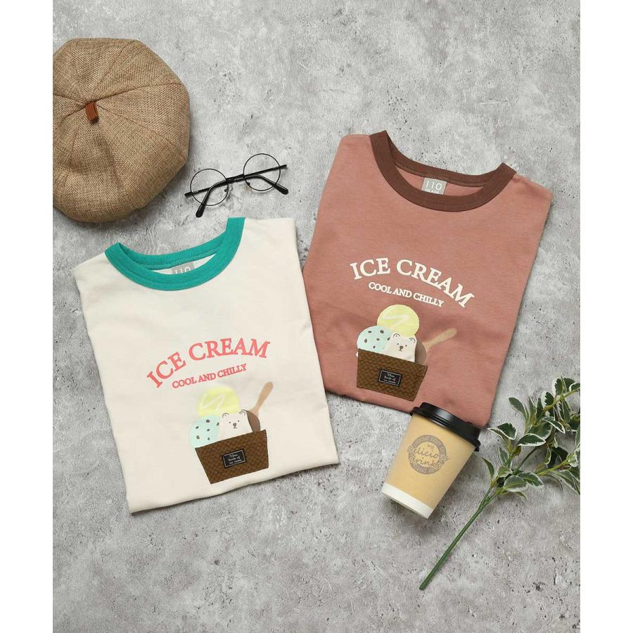 ●40％OFFセール●ディラッシュ DILASH 【綿100％】 アイスクリーム・アップリケTシャツ ( 90 100 110 120 130 140 ） 子ども服 キッズ　アウトレット | DILASH | 08