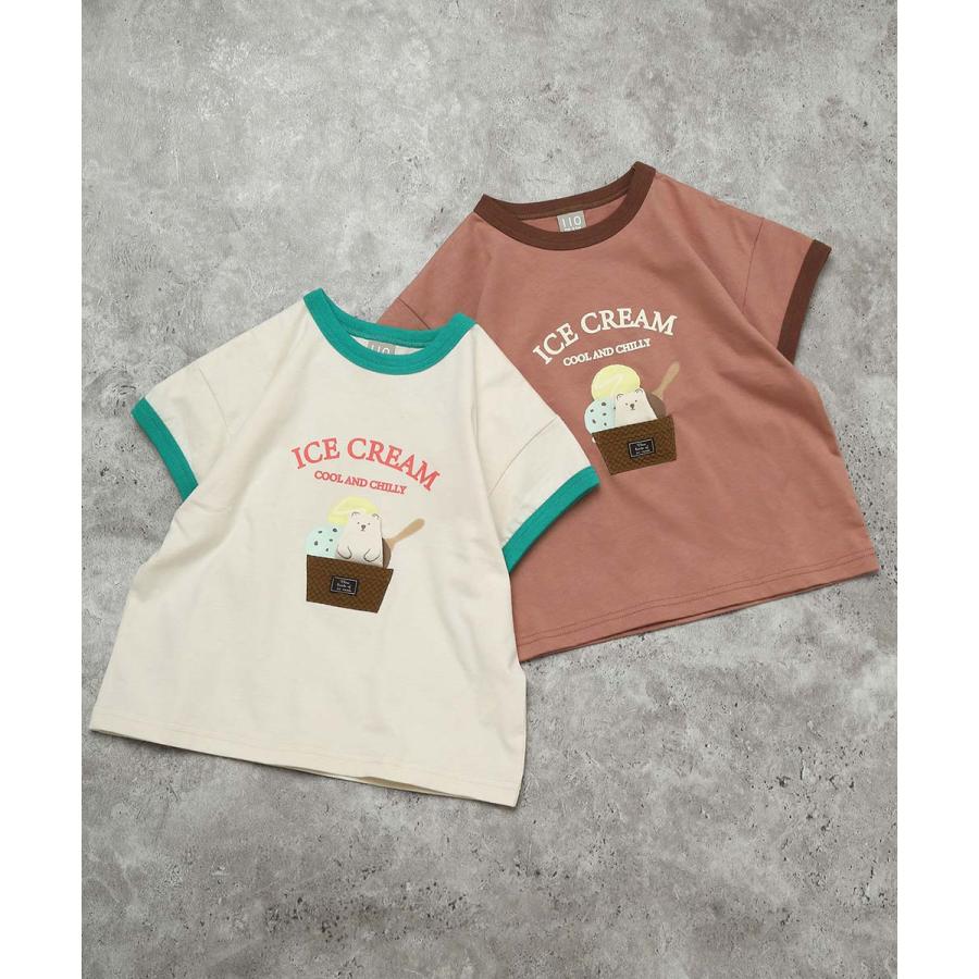 ●40％OFFセール●ディラッシュ DILASH 【綿100％】 アイスクリーム・アップリケTシャツ ( 90 100 110 120 130 140 ） 子ども服 キッズ　アウトレット | DILASH | 09