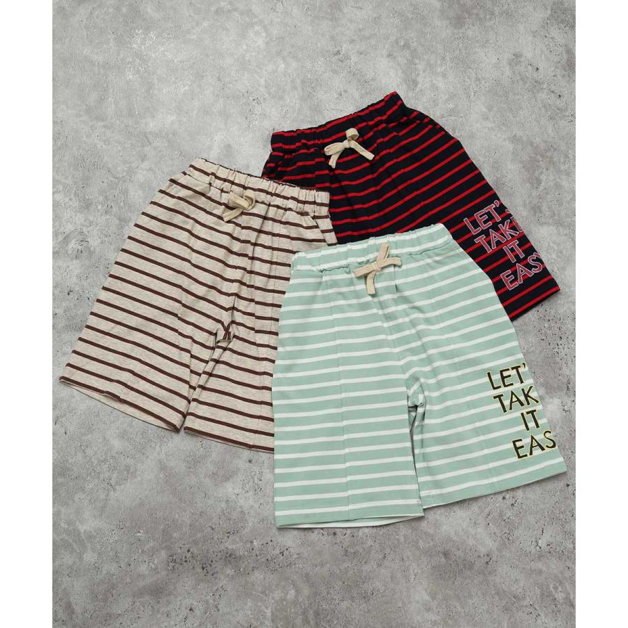 ディラッシュ DILASH ボーダーロゴハーフパンツ ( 90 100 110 120 130 140 ） 子ども服 キッズ 男の子 女の子 5分丈 | DILASH | 11