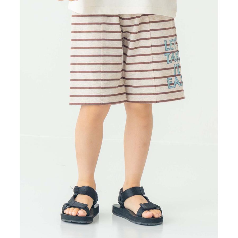 ●40％OFFセール●ディラッシュ DILASH ボーダーロゴハーフパンツ ( 90 100 110 120 130 140 ） 子ども服 キッズ 男の子 女の子 5分丈　アウトレット | DILASH | 13
