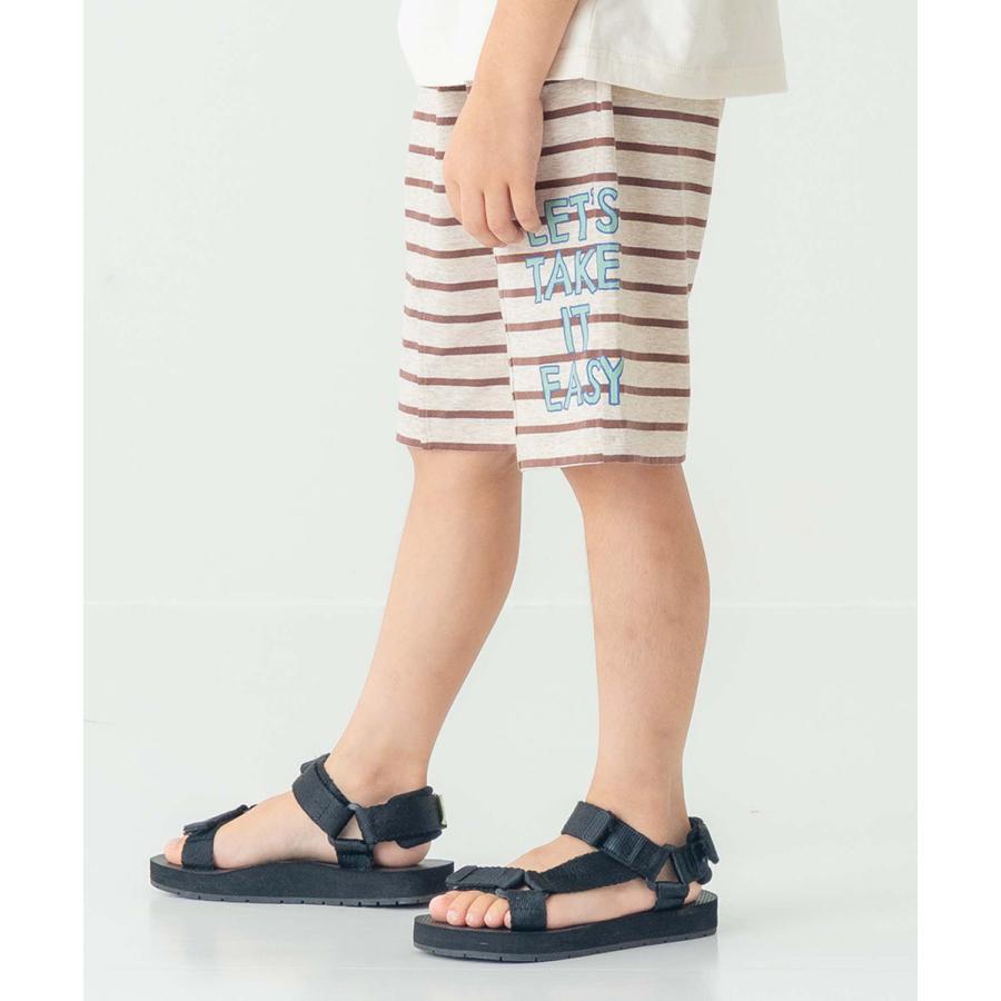 ディラッシュ DILASH ボーダーロゴハーフパンツ ( 90 100 110 120 130 140 ） 子ども服 キッズ 男の子 女の子 5分丈 | DILASH | 14