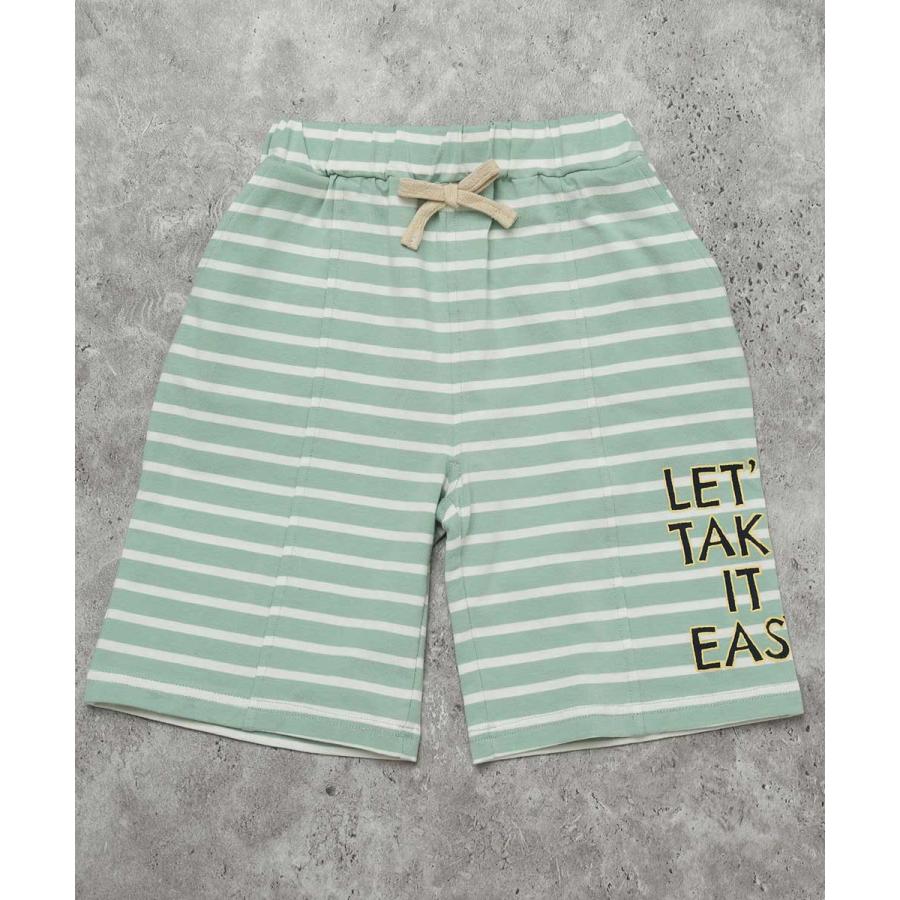 ●40％OFFセール●ディラッシュ DILASH ボーダーロゴハーフパンツ ( 90 100 110 120 130 140 ） 子ども服 キッズ 男の子 女の子 5分丈　アウトレット | DILASH | 02