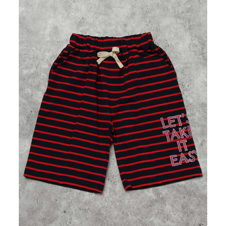 ●40％OFFセール●ディラッシュ DILASH ボーダーロゴハーフパンツ ( 90 100 110 120 130 140 ） 子ども服 キッズ 男の子 女の子 5分丈　アウトレット | DILASH | 04