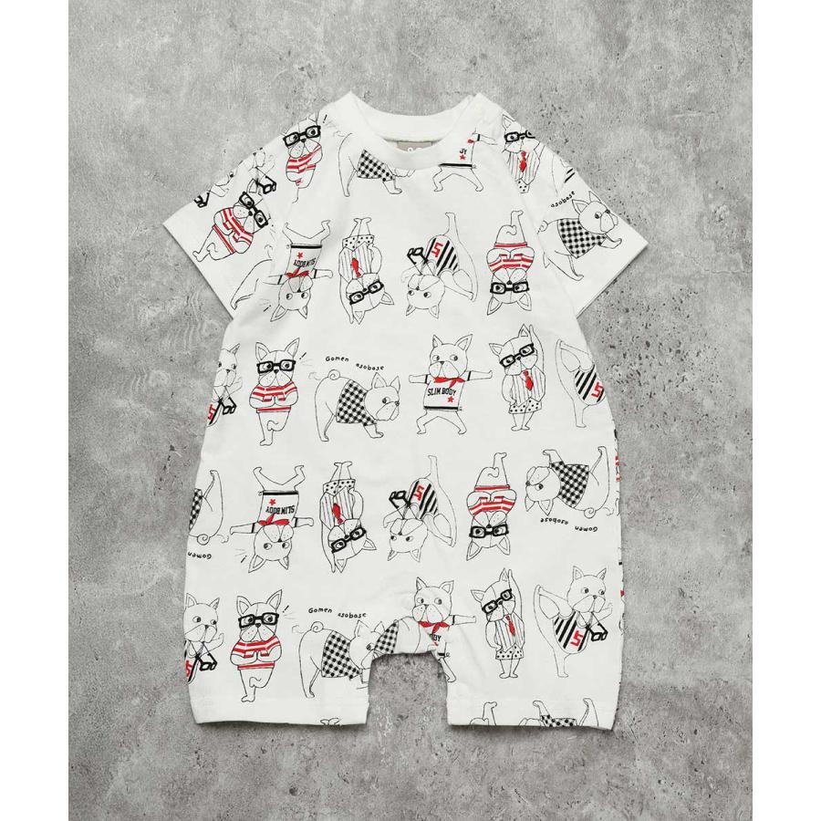 ディラッシュ DILASH 【お揃い可】 総柄カバーオール （ 綿100% ） ( 70 80 ） 子ども服 キッズ 男の子 女の子 ロンパース | DILASH | 05