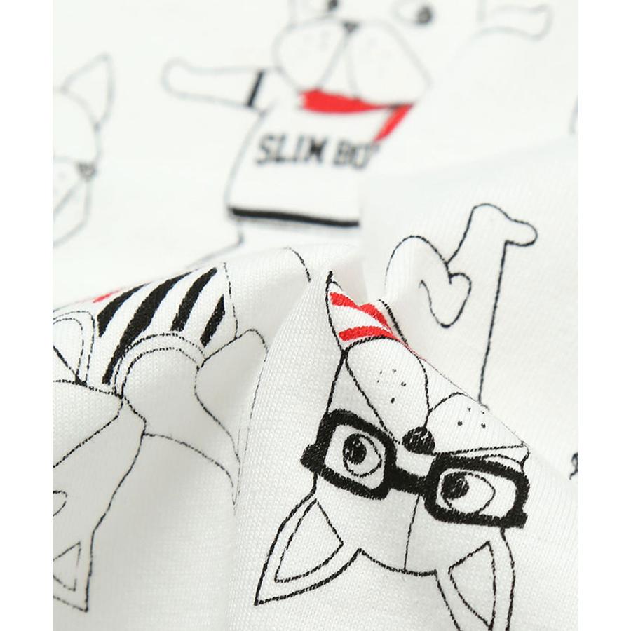 ディラッシュ DILASH 【お揃い可◎・綿100％】 フレンチブルドッグ総柄プリントTシャツ ( 90 100 110 120 130 140 ） | DILASH | 05