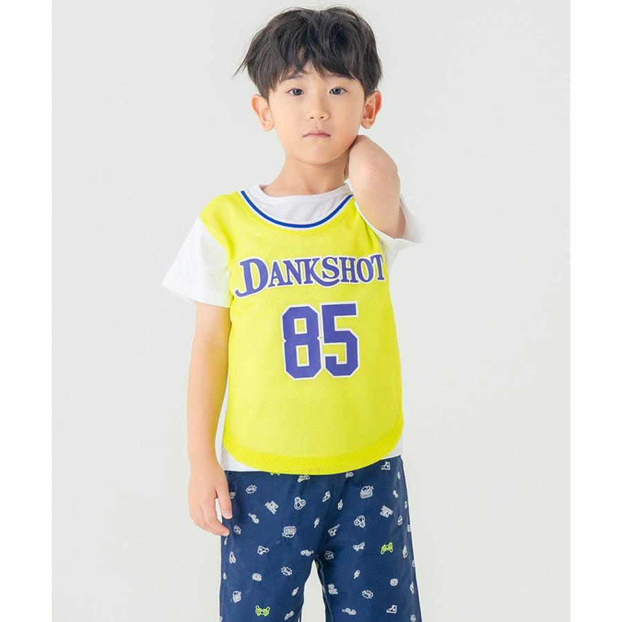 ディラッシュ DILASH 【スポーティーシリーズ】 メッシュバスケタンク レイヤード風半袖Tシャツ ( 100 110 120 130 140 ) | DILASH | 08