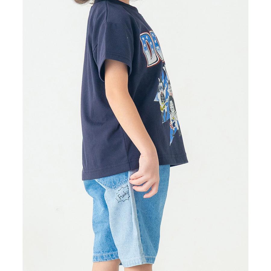 ●30％OFFセール●ディラッシュ DILASH デニム切替え ハーフ パンツ 5分丈 ( 90 100 110 120 130 140 ） 子ども服 キッズ ジュニア　アウトレット | DILASH | 11