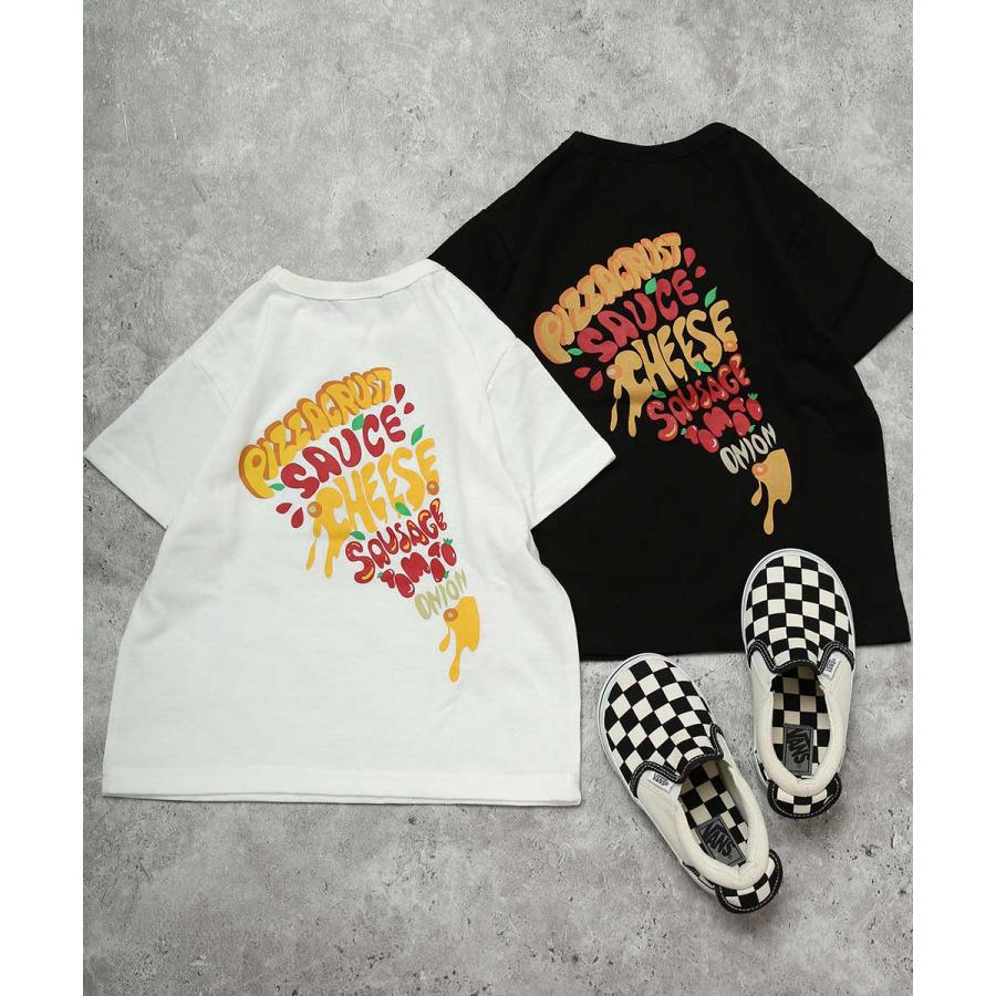 ●50％OFFセール●ディラッシュ DILASH ピザプリント半袖Tシャツ ( 90 100 110 120 130 140 ） 子ども服 キッズ ジュニア 男の子 女の子　アウトレット | DILASH | 09