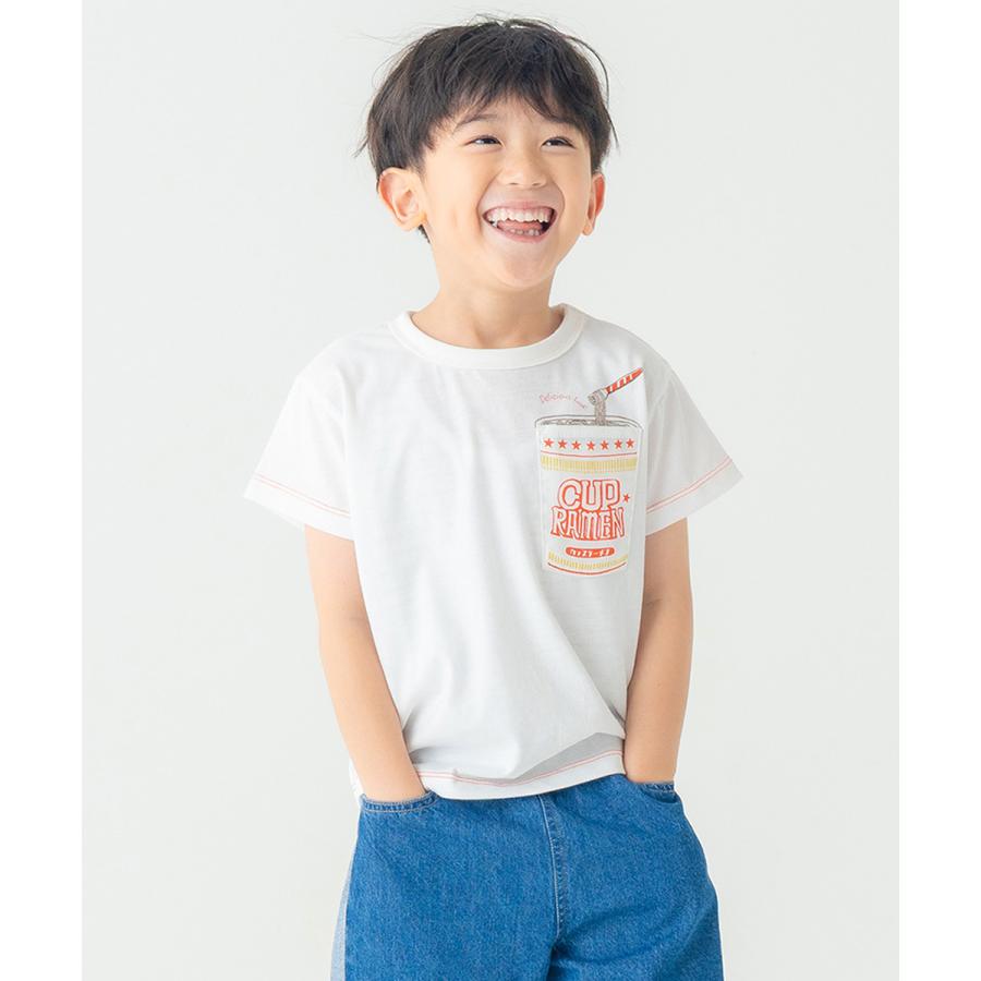 ●50％OFFセール●ディラッシュ DILASH 【胸ポケット】 カップラーメン半袖Tシャツ ( 90 100 110 120 130 ） 子ども服 キッズ ジュニア　アウトレット | DILASH | 10