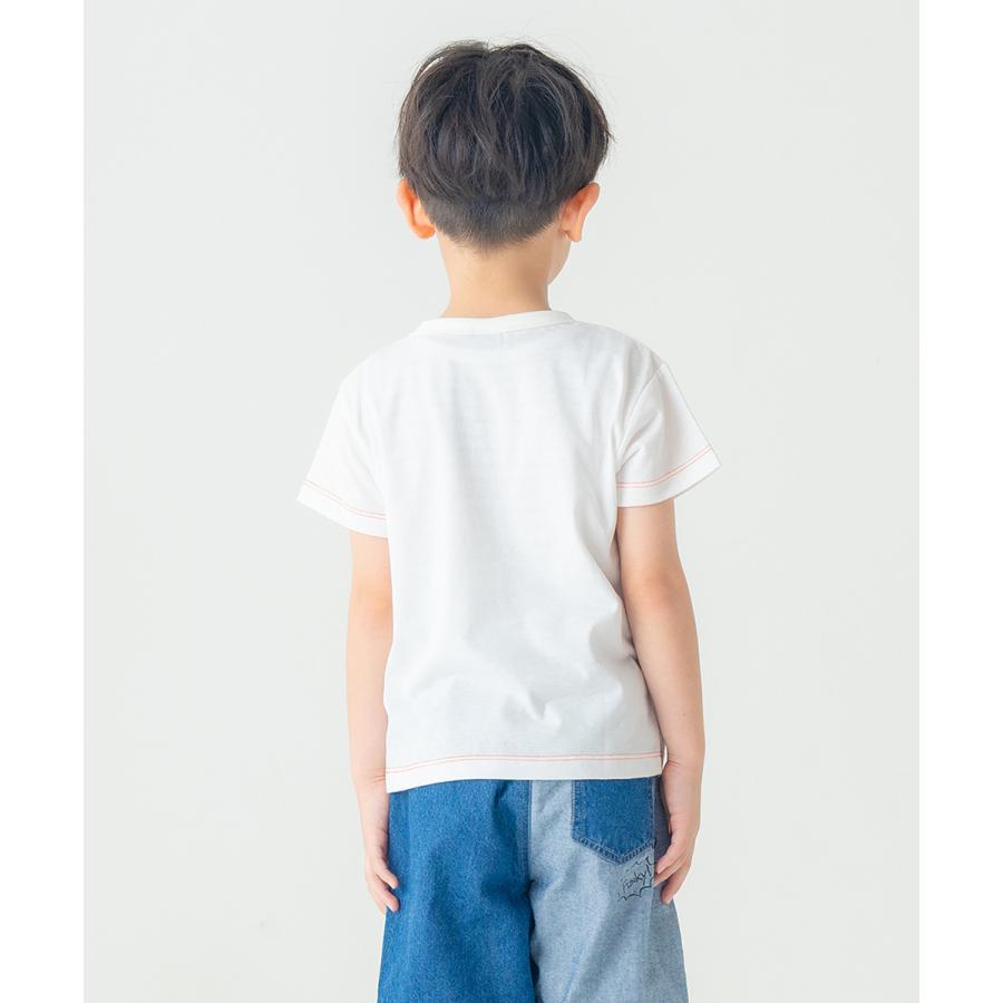 ●50％OFFセール●ディラッシュ DILASH 【胸ポケット】 カップラーメン半袖Tシャツ ( 90 100 110 120 130 ） 子ども服 キッズ ジュニア　アウトレット | DILASH | 12
