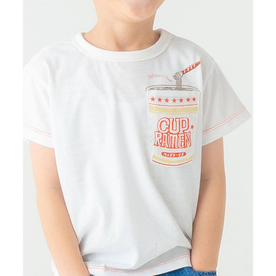 ●50％OFFセール●ディラッシュ DILASH 【胸ポケット】 カップラーメン半袖Tシャツ ( 90 100 110 120 130 ） 子ども服 キッズ ジュニア　アウトレット | DILASH | 13