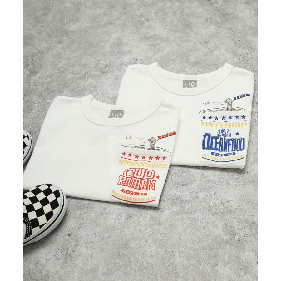 ●50％OFFセール●ディラッシュ DILASH 【胸ポケット】 カップラーメン半袖Tシャツ ( 90 100 110 120 130 ） 子ども服 キッズ ジュニア　アウトレット | DILASH | 08