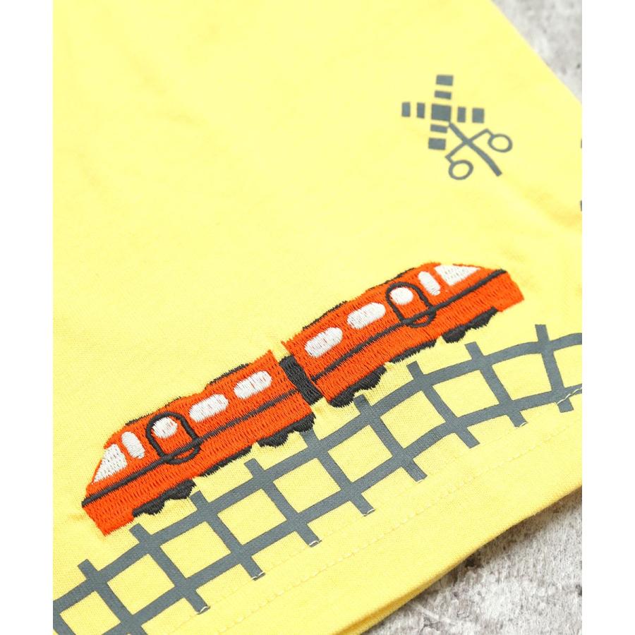 ディラッシュ DILASH 【綿100％】 ぐるぐる線路の電車 Tシャツ ( 90 100 110 120 130 ） 半袖　子ども服 キッズ ジュニア | DILASH | 04