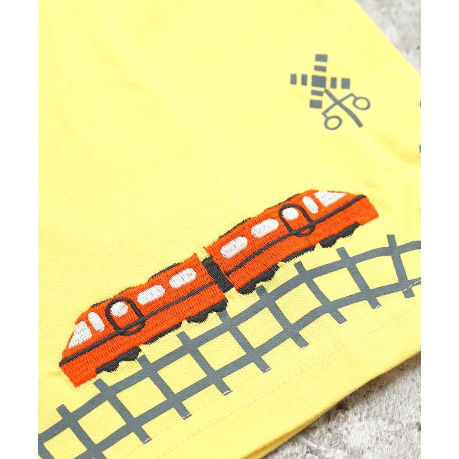 ●40％OFFセール●ディラッシュ DILASH 【綿100％】 ぐるぐる線路の電車 Tシャツ ( 90 100 110 120 130 ） 半袖　子ども服 キッズ ジュニア　アウトレット | DILASH | 06