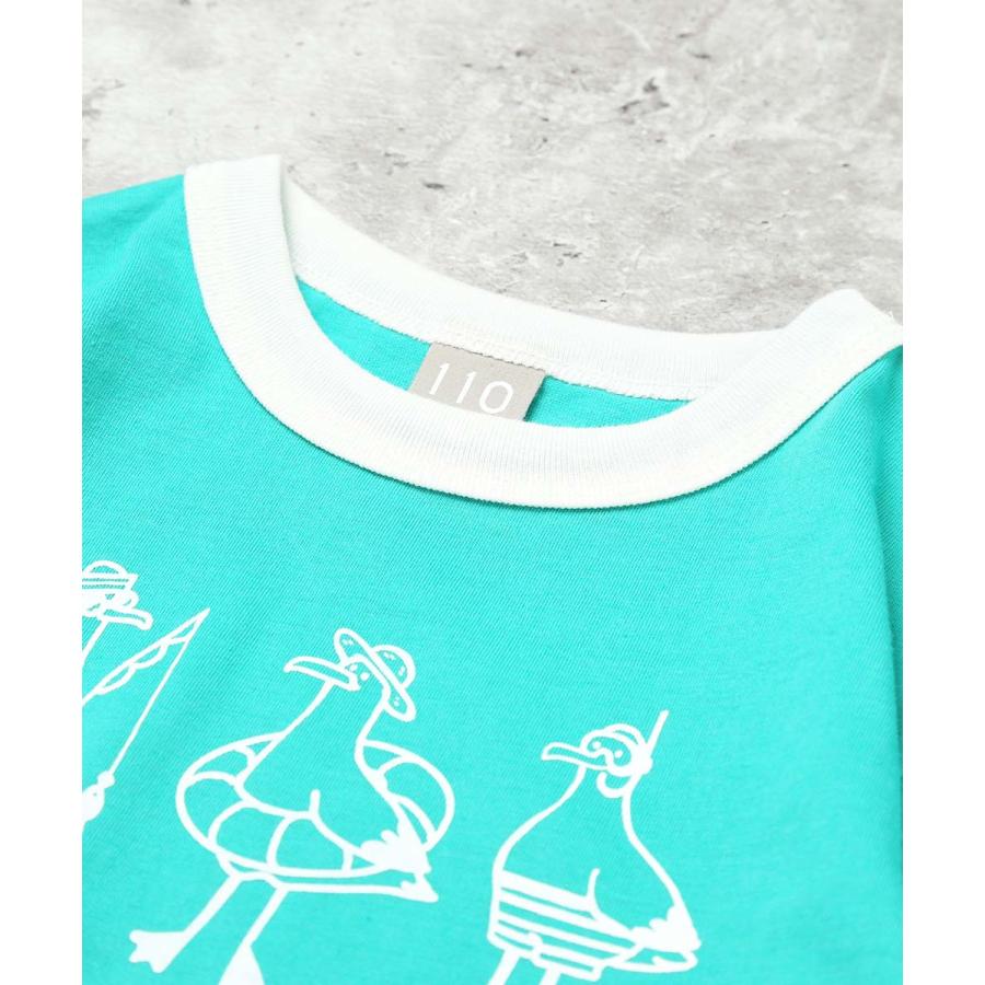 ディラッシュ DILASH リンガー カモメプリント 半袖Tシャツ ( 90 100 110 120 ) 子ども服 キッズ ジュニア 男の子 女の子 | DILASH | 04