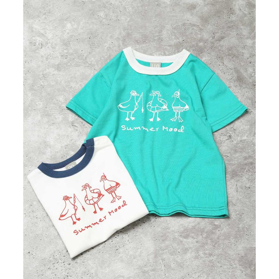 ディラッシュ DILASH リンガー カモメプリント 半袖Tシャツ ( 90 100 110 120 ) 子ども服 キッズ ジュニア 男の子 女の子 | DILASH | 07