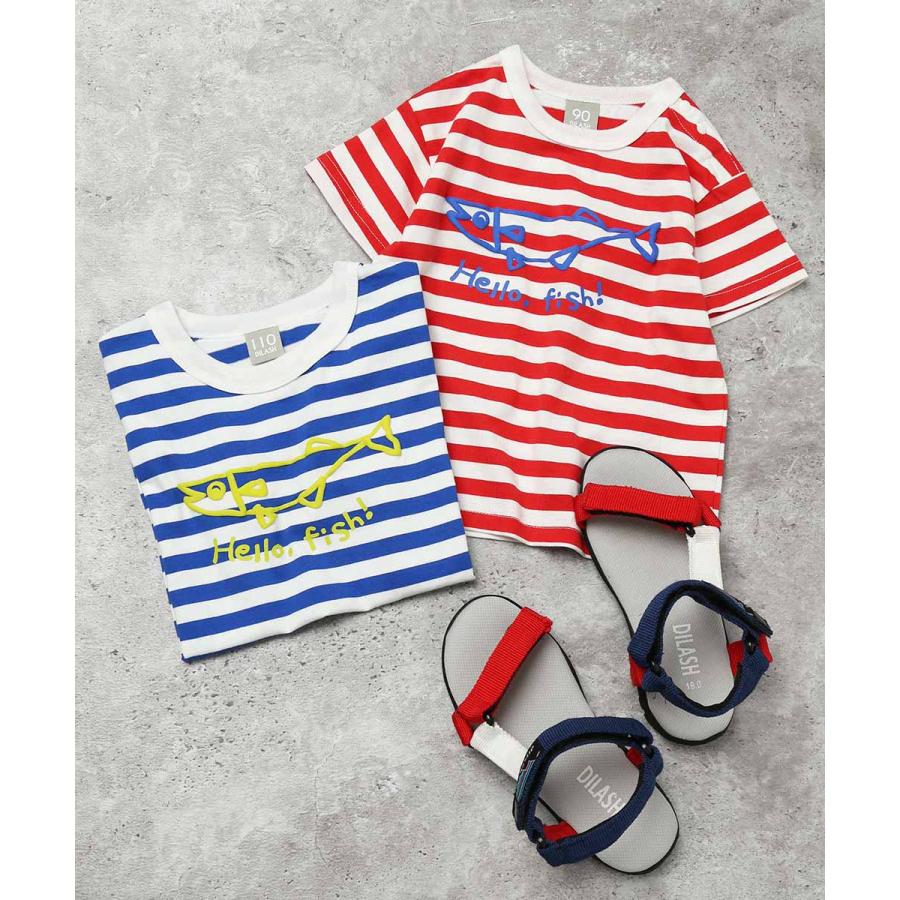 ディラッシュ DILASH 【綿100％】 ボーダー半袖Tシャツ ( 90 100 110 120 ) 子ども服 キッズ ジュニア 男の子 女の子 | DILASH | 08