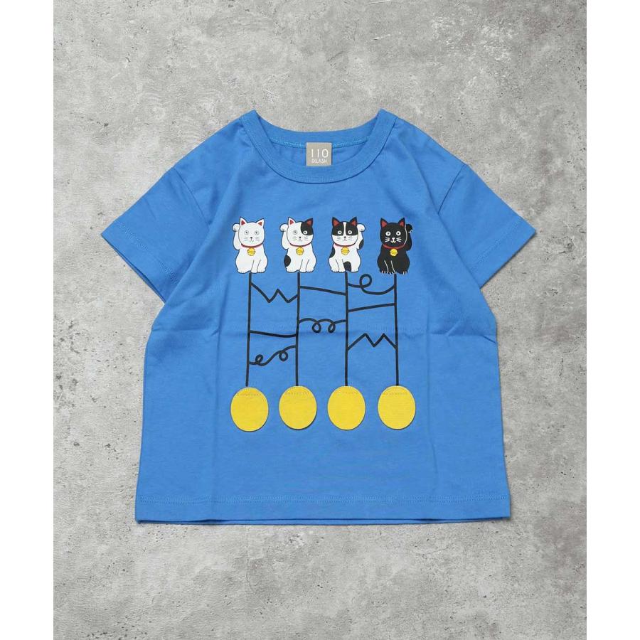 ●20%OFFセール●ディラッシュ DILASH 招き猫あみだくじ仕掛け半袖Tシャツ ( 90 100 110 120 ) 子ども服 キッズ ジュニア 男の子 女の子 | DILASH | 02
