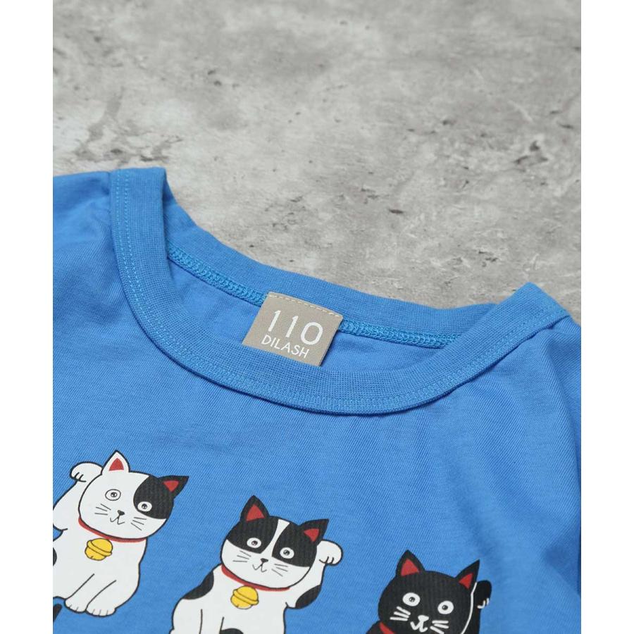 ●20%OFFセール●ディラッシュ DILASH 招き猫あみだくじ仕掛け半袖Tシャツ ( 90 100 110 120 ) 子ども服 キッズ ジュニア 男の子 女の子 | DILASH | 04