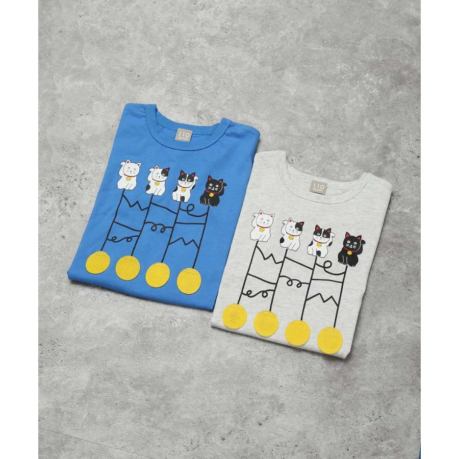 ●20%OFFセール●ディラッシュ DILASH 招き猫あみだくじ仕掛け半袖Tシャツ ( 90 100 110 120 ) 子ども服 キッズ ジュニア 男の子 女の子 | DILASH | 09