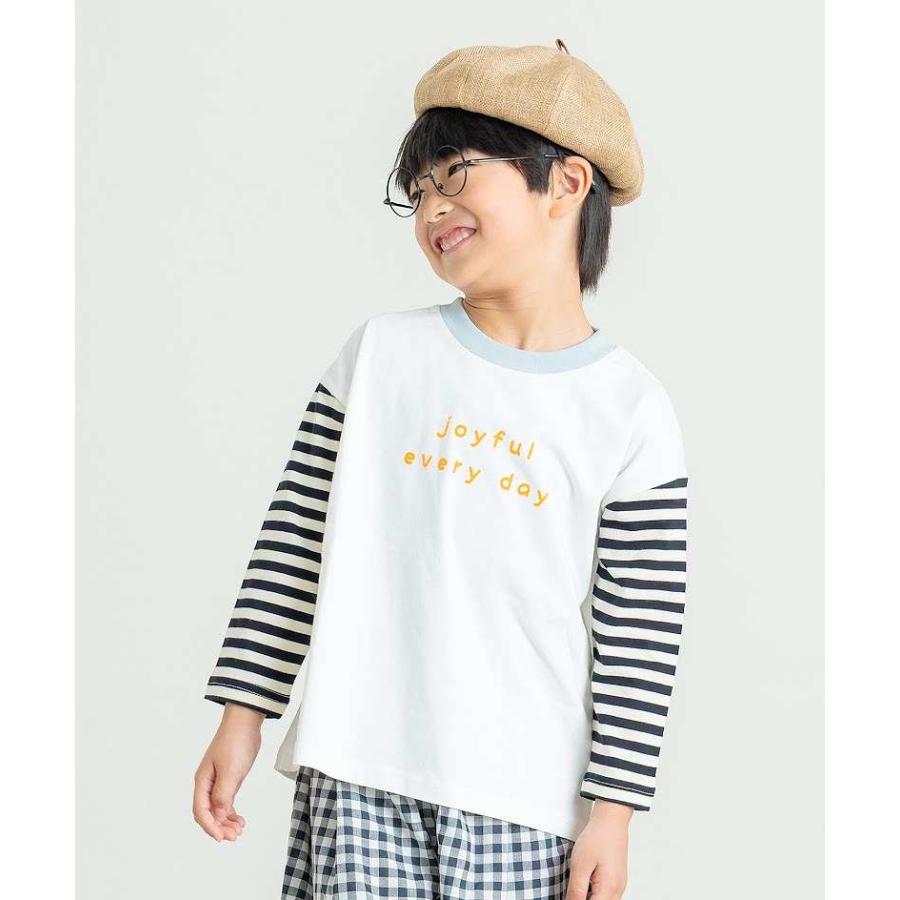 ディラッシュ DILASH 配色切替　ボーダー 長袖　Tシャツ　ロンT　( 90 100 110 120 130 140 )　 幼児　小学生　男の子 | DILASH | 05