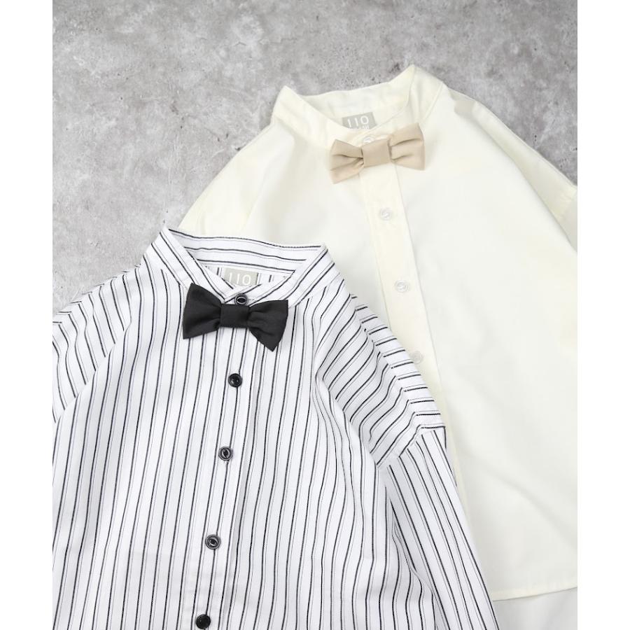 ディラッシュ DILASH 【オケージョン】スタンド衿 シャツ　( 90 100 110 120 130 140 )　 蝶ネクタイ　 入学式　卒園式 | DILASH | 13