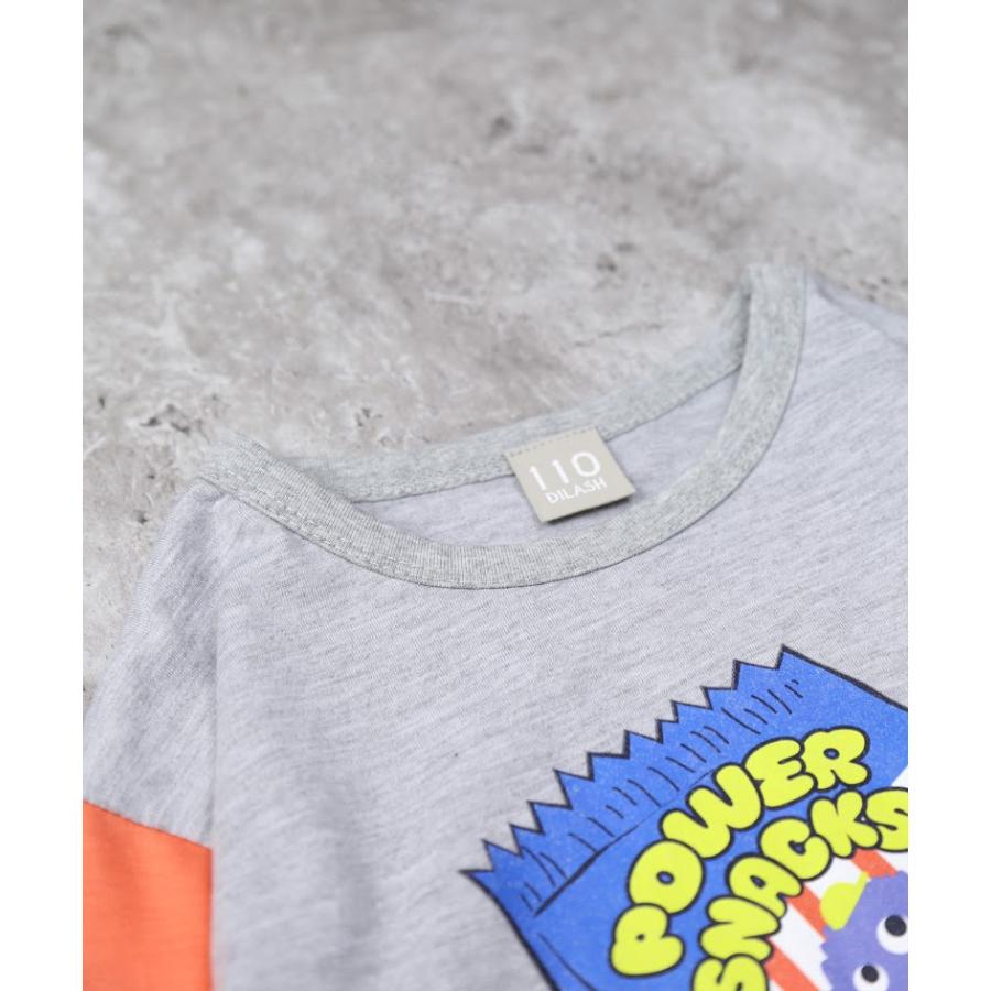 ディラッシュ DILASH お菓子プリント　長袖　Tシャツ　( 90 100 110 120 130 140 )　  男子　男の子　ロンT | DILASH | 10