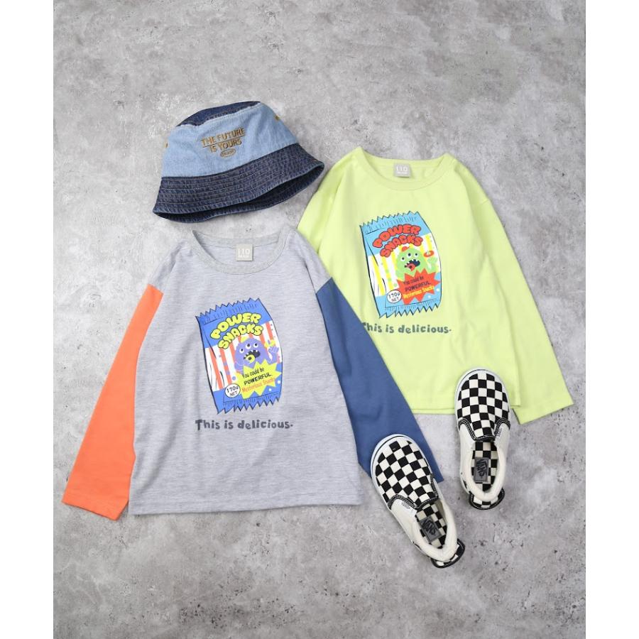 ディラッシュ DILASH お菓子プリント　長袖　Tシャツ　( 90 100 110 120 130 140 )　  男子　男の子　ロンT | DILASH | 06