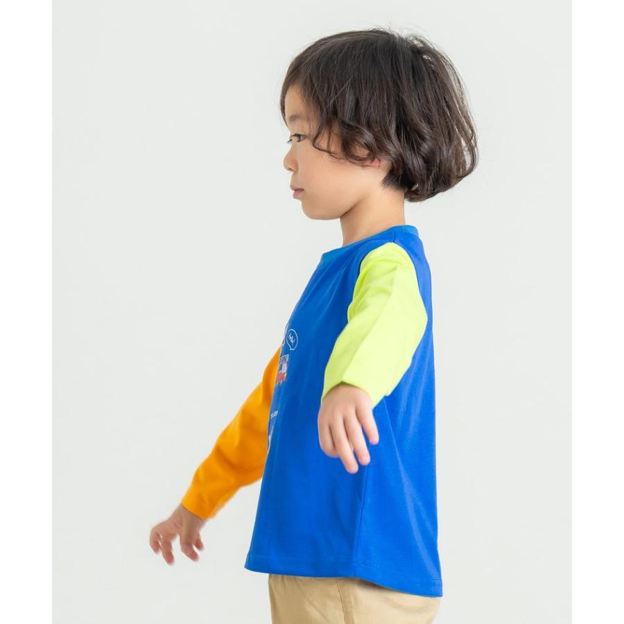 ディラッシュ DILASH 乗り物　アップリケ＆配色 長袖　Tシャツ　( 90 100 110 120 )  幼児　小学生　男の子　男子　ロンT | DILASH | 03