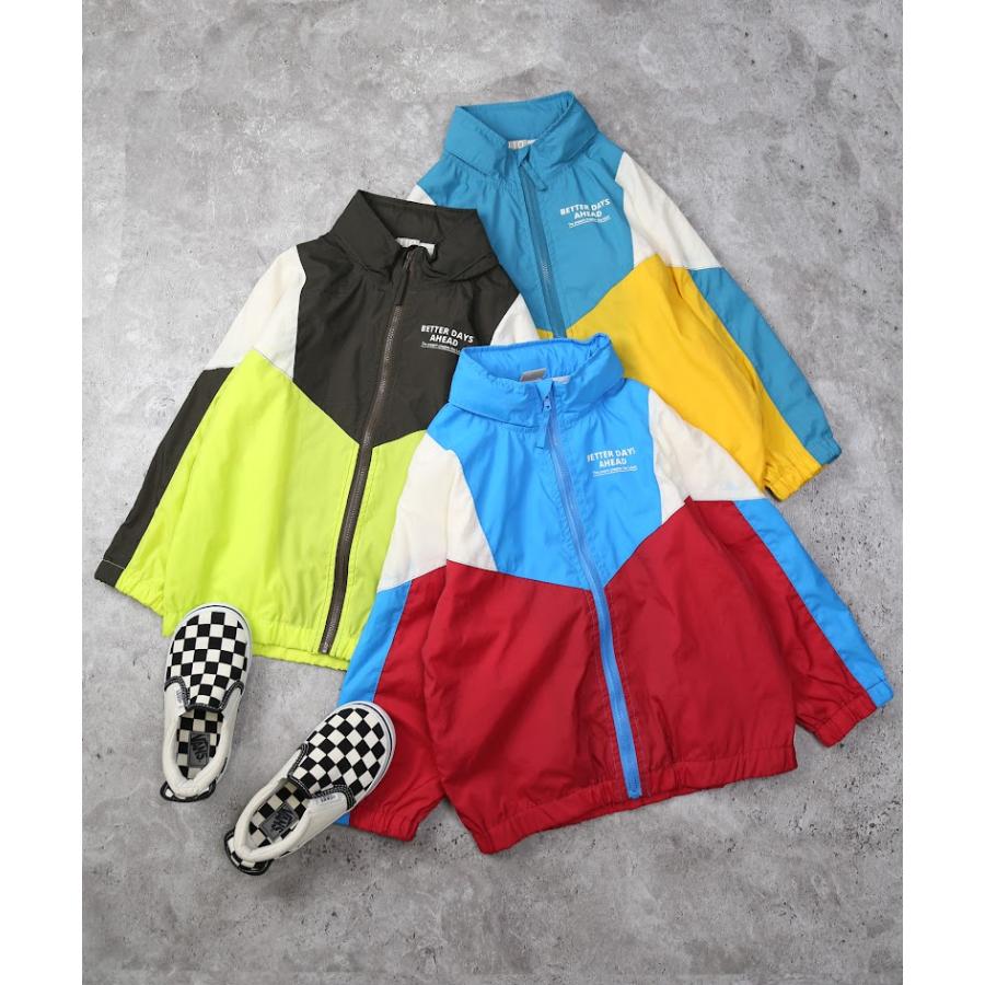 ディラッシュ DILASH　フード収納可　マルチカラー ウィンドブレーカー ナイロンジャケット　( 90 100 110 120 130 140 ) | DILASH | 09