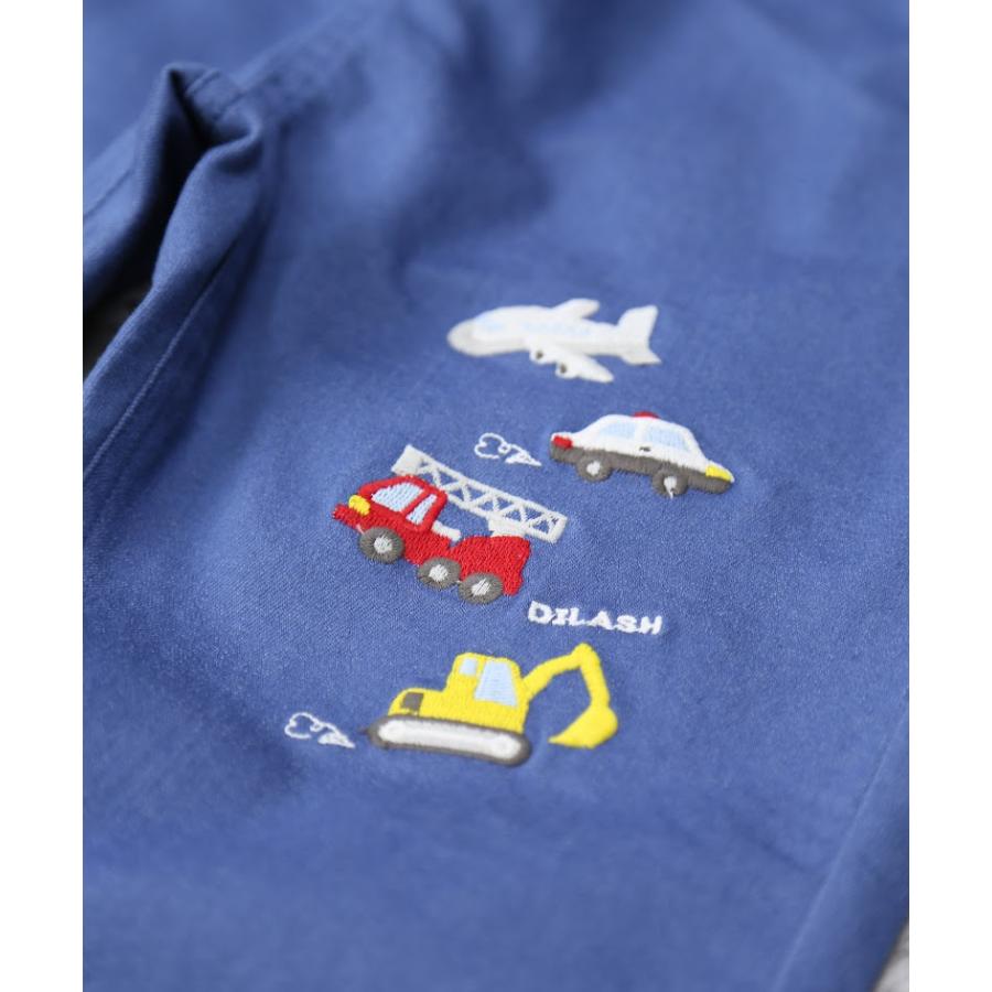 ディラッシュ DILASH　乗り物刺繍　ストレッチ　パンツ　( 90 100 110 120 )  長ズボン　幼児　小学生　男の子　カジュアル | DILASH | 09
