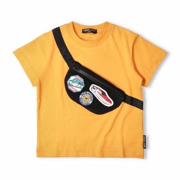 ハングリーハート　Hungry Heart JR新幹線　電車　ワッペン付バッグ　半袖Ｔシャツ(100・110・120)男の子　新幹線　はやぶさ　こまち　ドクターイエロー | hungry heart | 02