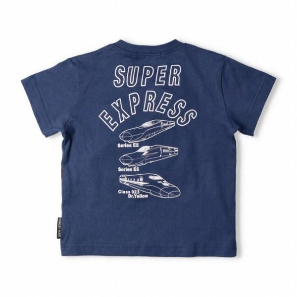 ハングリーハート　Hungry Heart JR新幹線　電車　ワッペン付バッグ　半袖Ｔシャツ(100・110・120)男の子　新幹線　はやぶさ　こまち　ドクターイエロー | hungry heart | 05