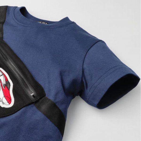 ハングリーハート　Hungry Heart JR新幹線　電車　ワッペン付バッグ　半袖Ｔシャツ(100・110・120)男の子　新幹線　はやぶさ　こまち　ドクターイエロー | hungry heart | 06