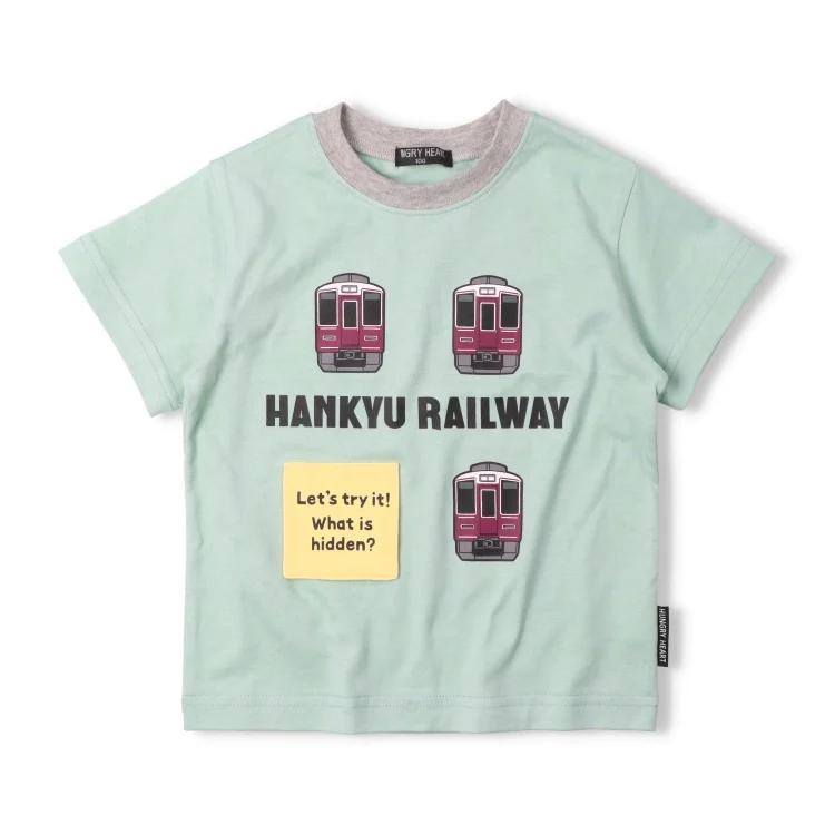 ハングリーハート Hungry Heart 阪急電車仕掛け半袖Tシャツ ( 80 90 100 110 120 130 ） 子ども服 キッズ ジュニア | hungry heart | 03