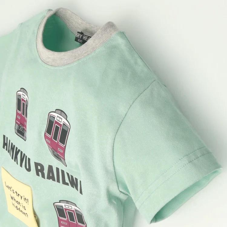 ハングリーハート Hungry Heart 阪急電車仕掛け半袖Tシャツ ( 80 90 100 110 120 130 ） 子ども服 キッズ ジュニア | hungry heart | 05