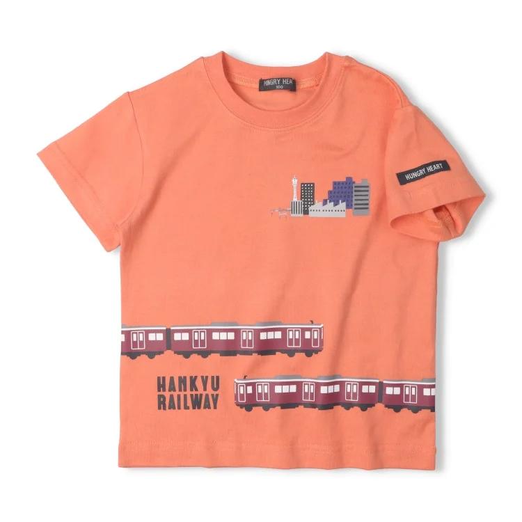 ハングリーハート Hungry Heart 阪急電車風景プリント半袖Tシャツ( 80 90 100 110 120 130 ） 子ども服 キッズ | hungry heart | 01
