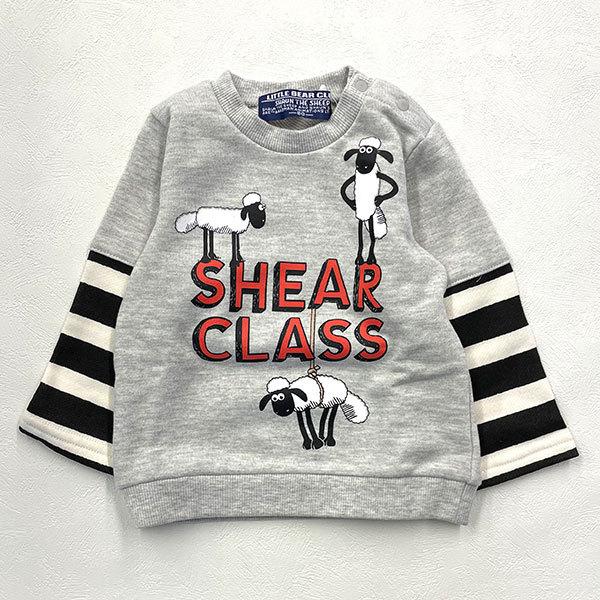 リトルベアークラブ　Little Bear Club　ひつじのショーン レイヤードトレーナー（80cm・90cm・100cm） | LITTLE BEAR CLUB | 01