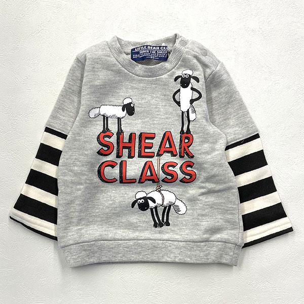 リトルベアークラブ　Little Bear Club　ひつじのショーン レイヤードトレーナー（80cm・90cm・100cm） | LITTLE BEAR CLUB | 01