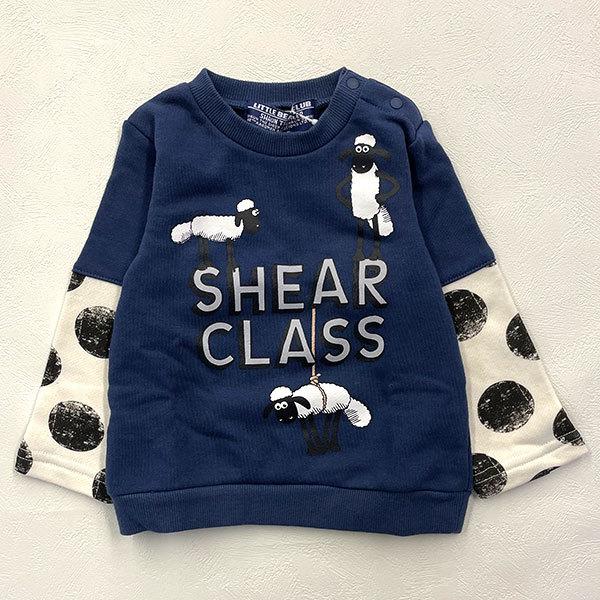 リトルベアークラブ　Little Bear Club　ひつじのショーン レイヤードトレーナー（80cm・90cm・100cm） | LITTLE BEAR CLUB | 04