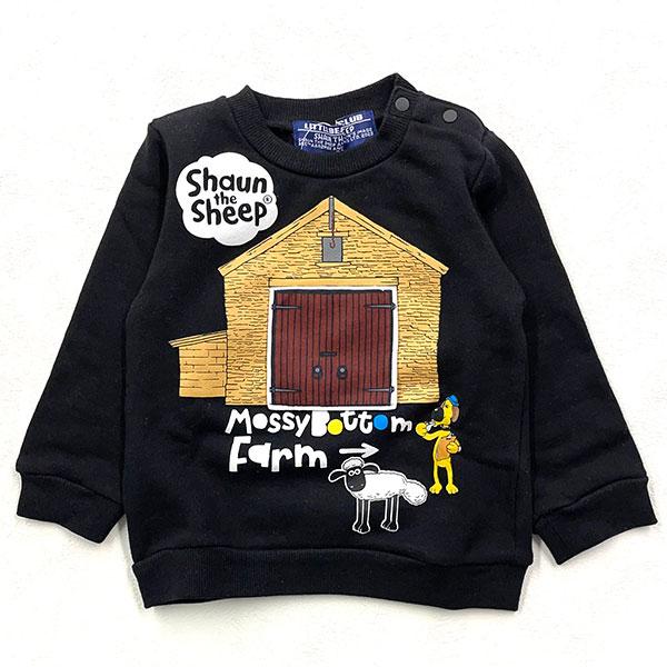 リトルベアークラブ　Little Bear Club　ひつじのショーン 羊小屋仕掛けトレーナー（110cm・120cm・130cm） | LITTLE BEAR CLUB | 01