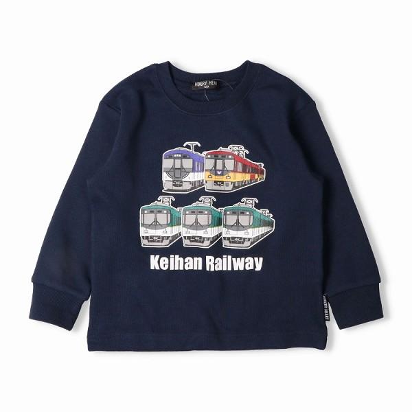 ハングリーハート Hungry Heart 京阪電車 集合 裏毛トレーナー コラボ (  90 100 110 120  ) 子ども服 長袖 秋冬 | hungry heart | 03